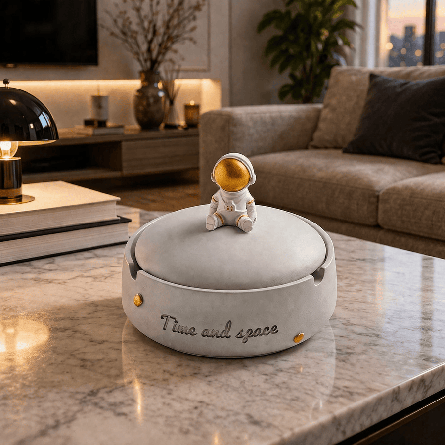 Cenicero gris Astronauta CASONA DECO Ceniceros