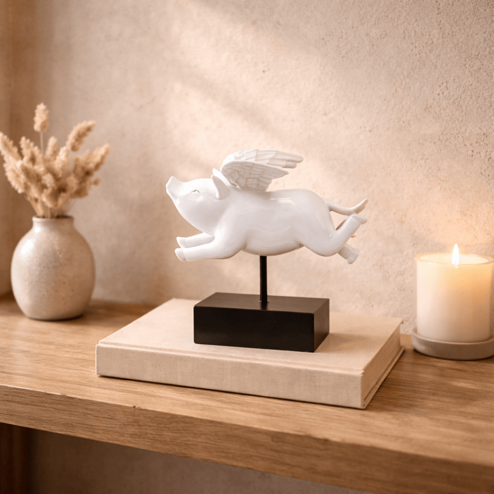 Cerdito Volador color Blanco CASONA DECO animales