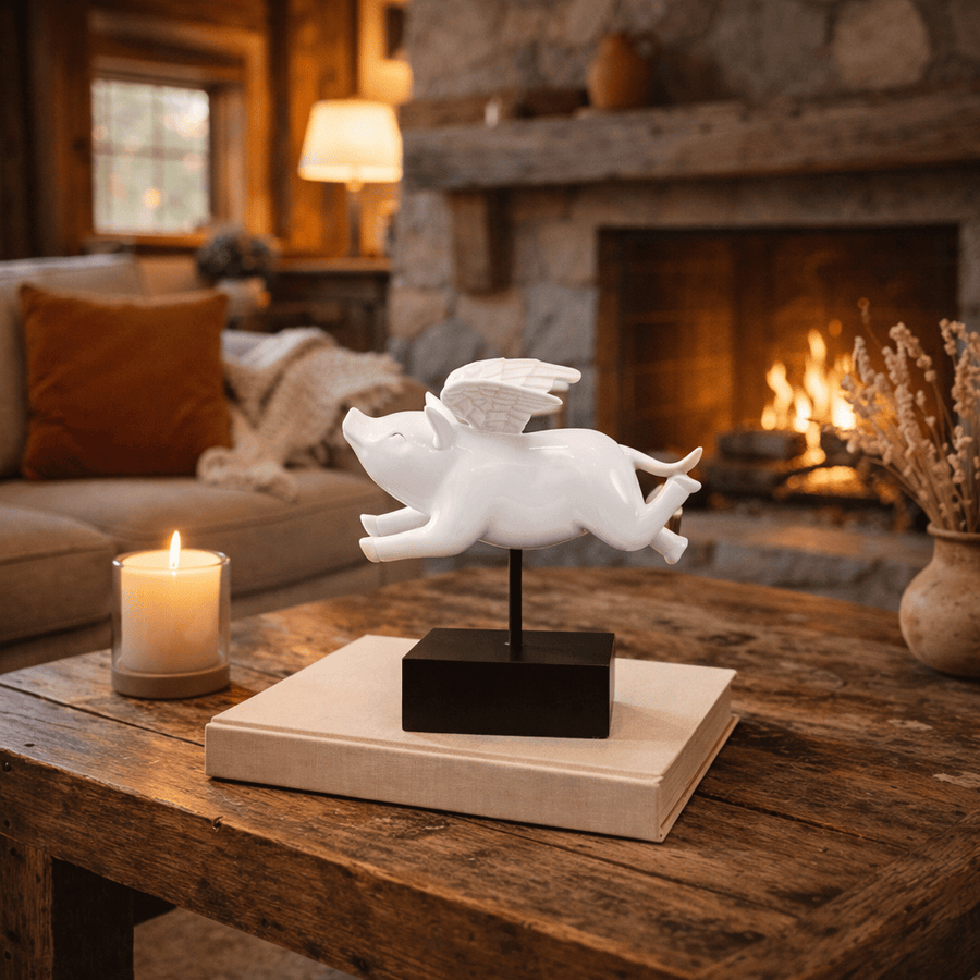 Cerdito Volador color Blanco CASONA DECO animales