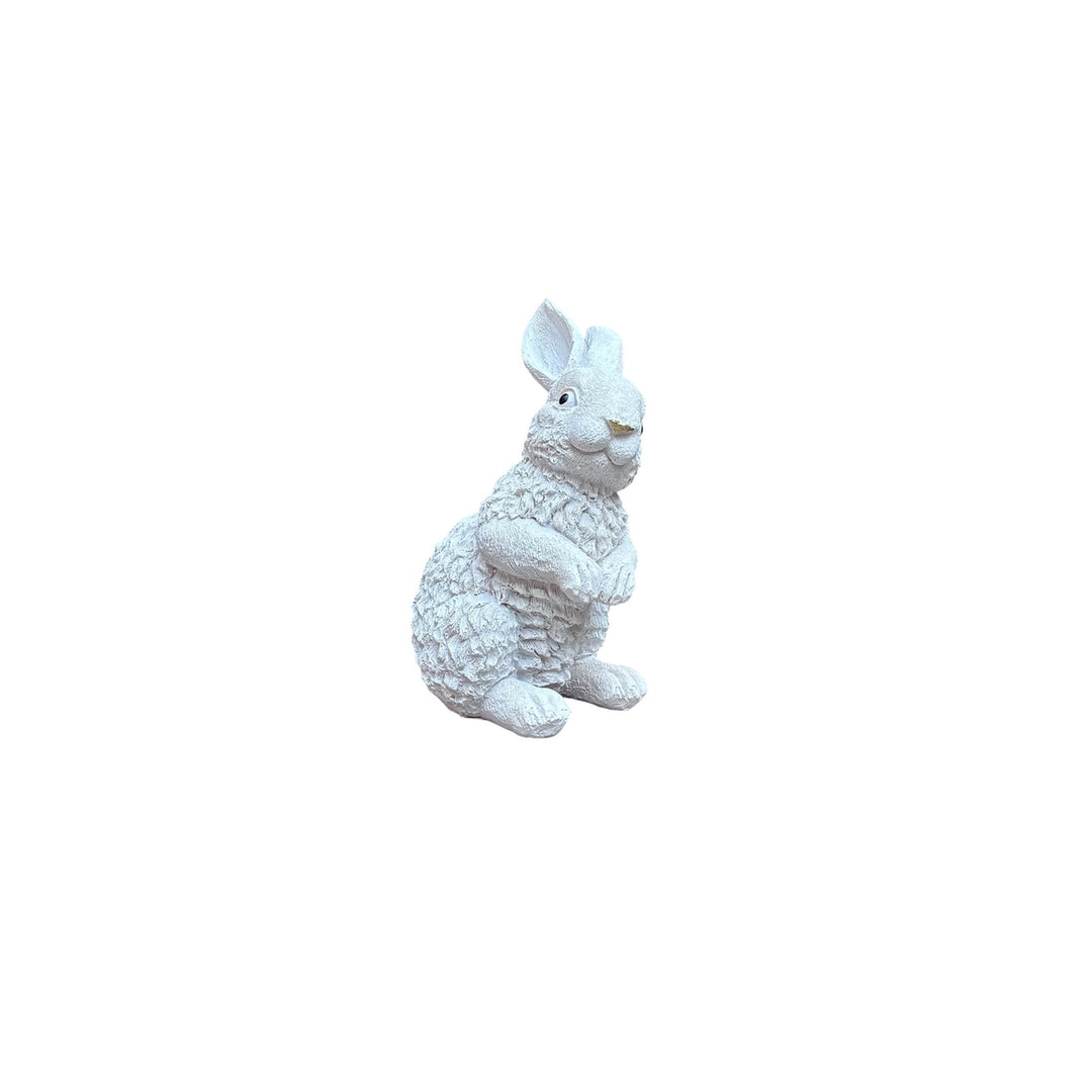 Adorno conejo blanco sentado