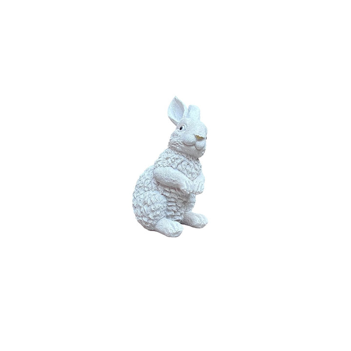 Adorno conejo blanco sentado