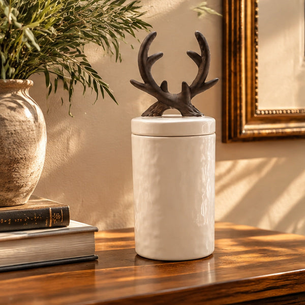 Contenedor Decorativo Astas de Ciervo
