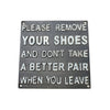 Cuadro de hierro Please Your Shoes