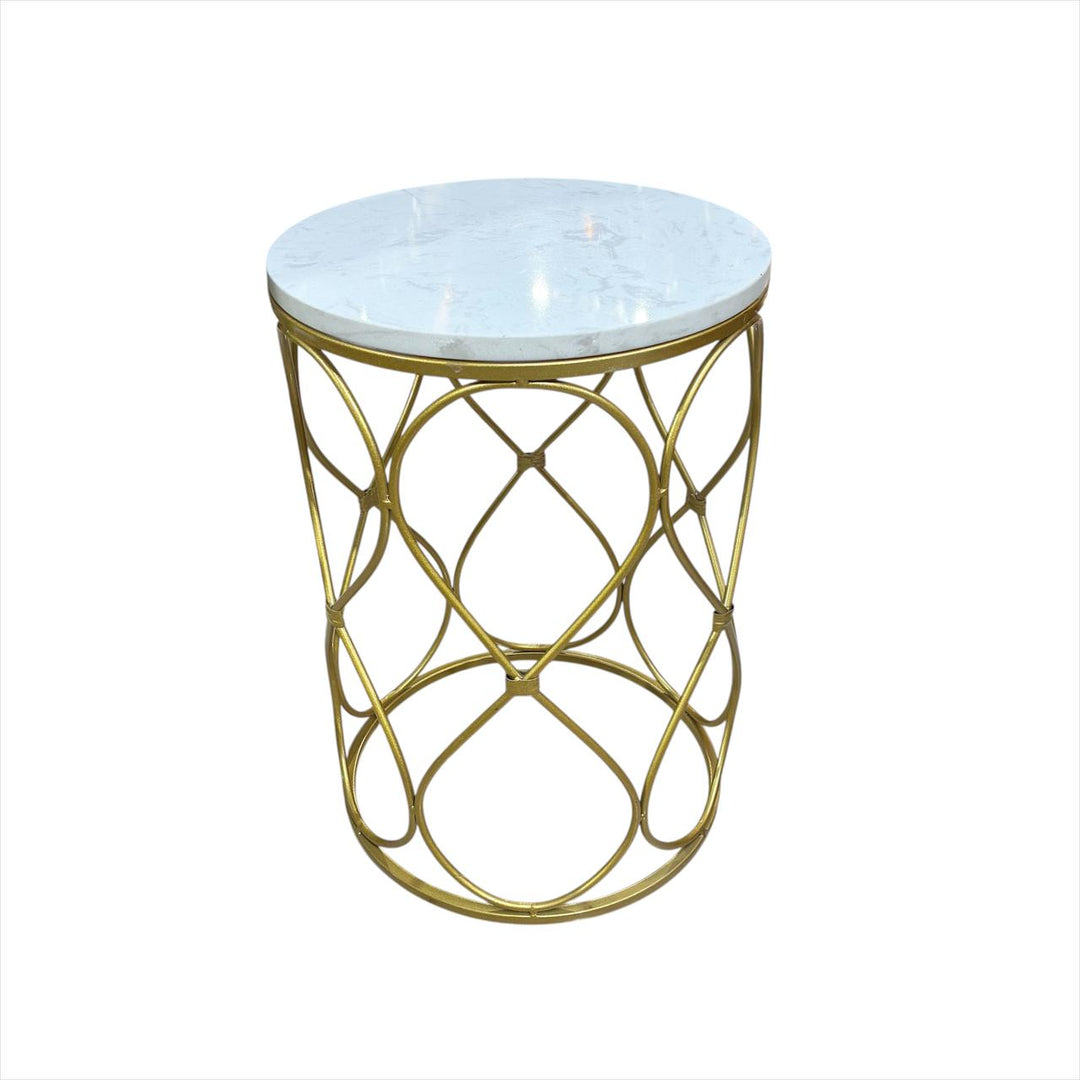 Mesa de Marmolina con diseño de infinito S  OUTLET