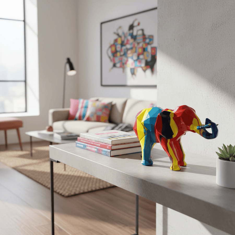 Elefante Geo Multicolor CASONA DECO animales