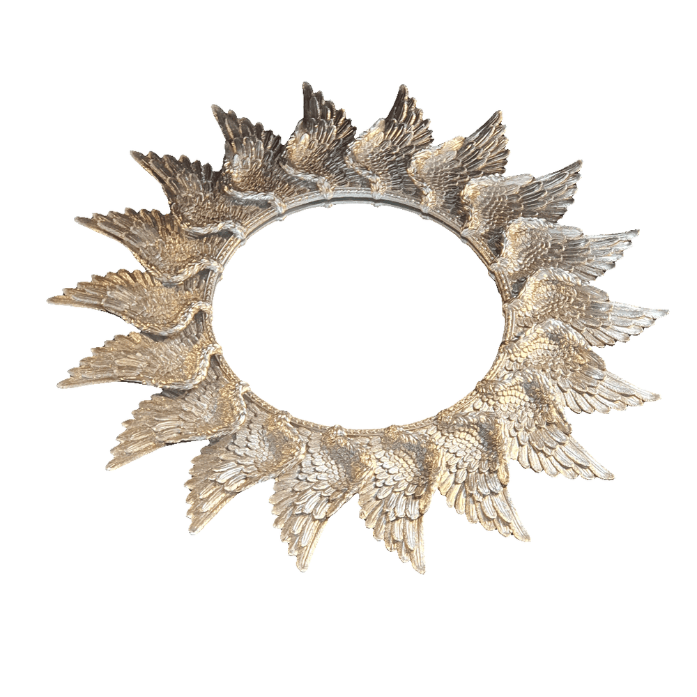 Espejo Alas color Plateado CASONA DECO espejos