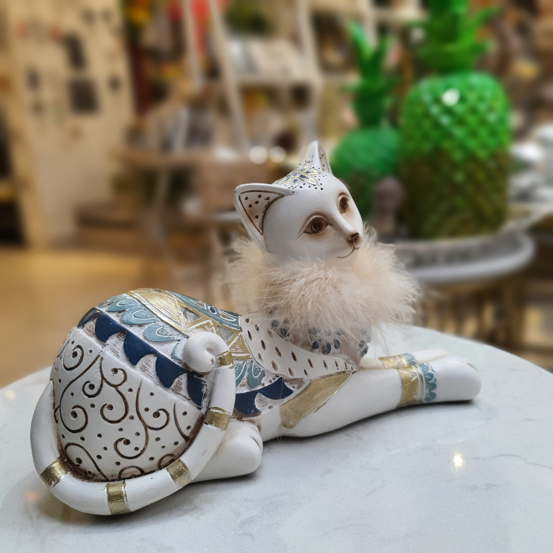Gato azul con blanco diseños CASONA DECO