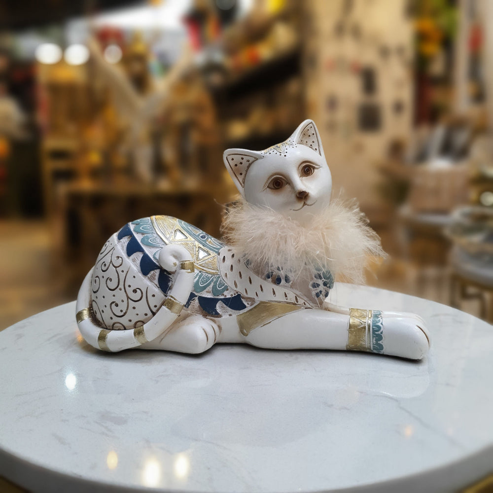 Gato azul con blanco diseños CASONA DECO