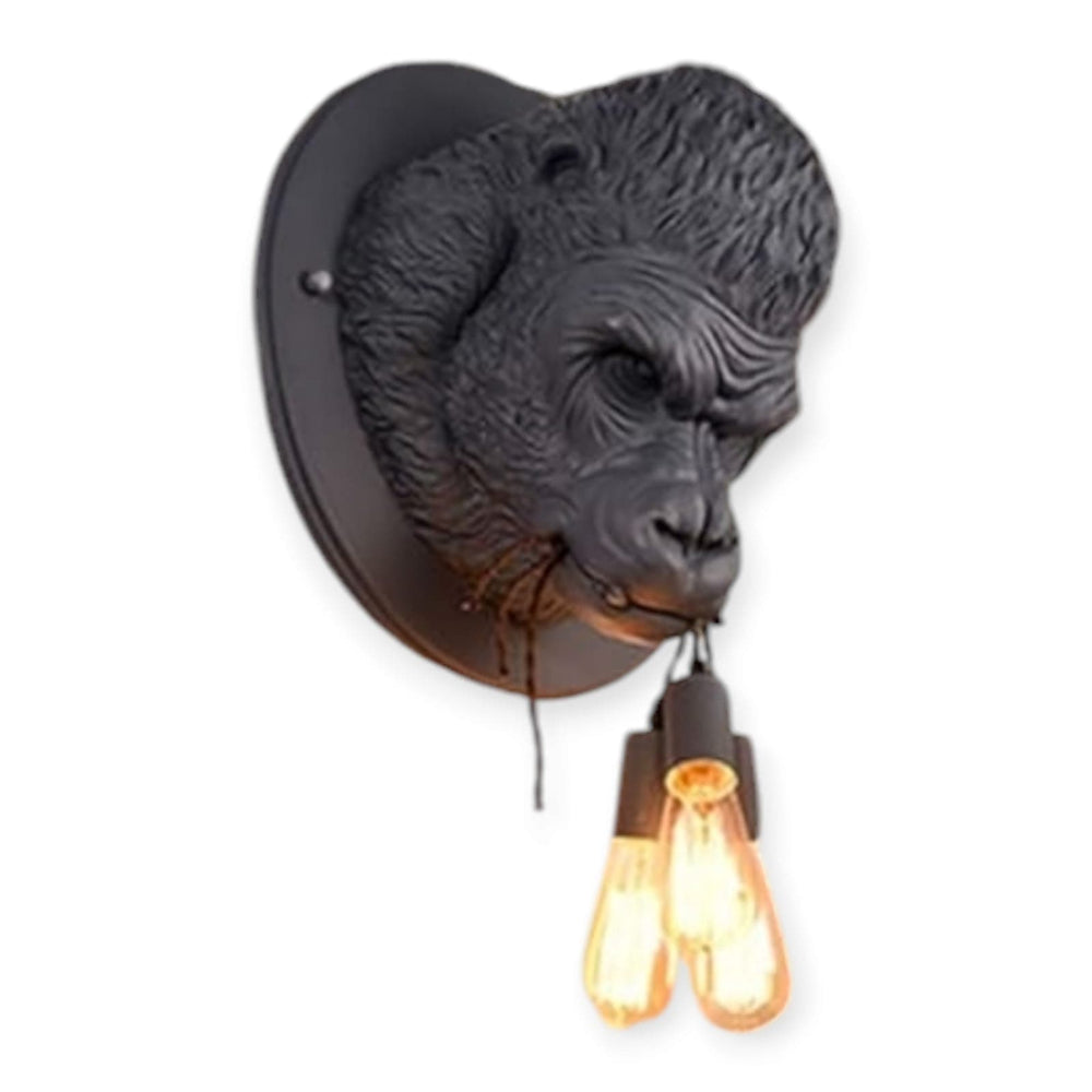 Lampara Gorila Negro CASONA DECO LAMPARAS