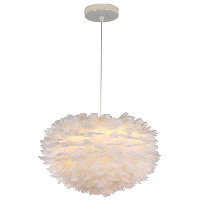 Lampara Plumas Colgante 60cm CASONA DECO LAMPARAS