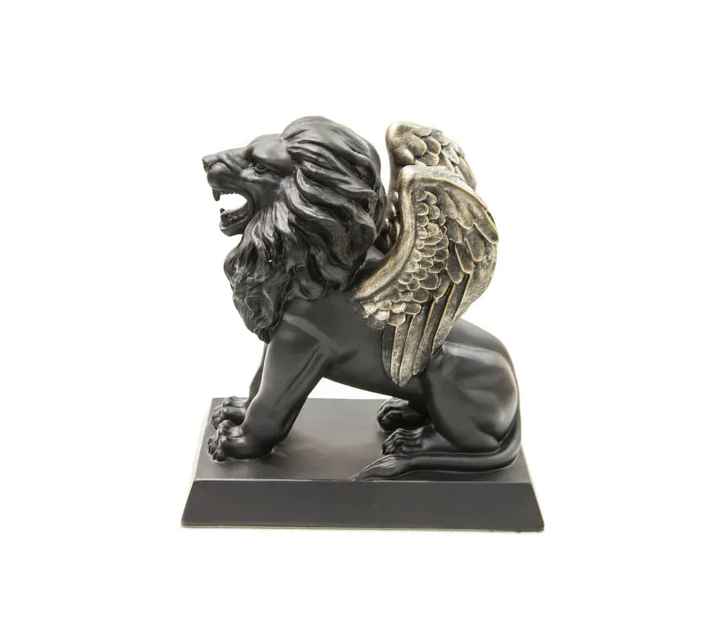 Leon con Alas Negro CASONA DECO animales