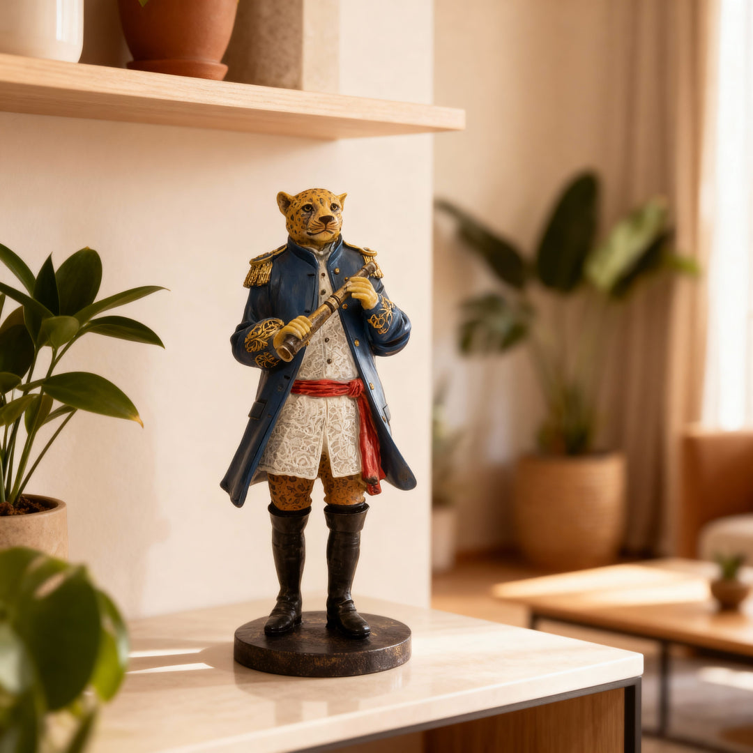 Leopardo con Telescopio CASONA DECO animales