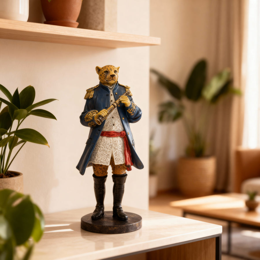 Leopardo con Telescopio CASONA DECO animales