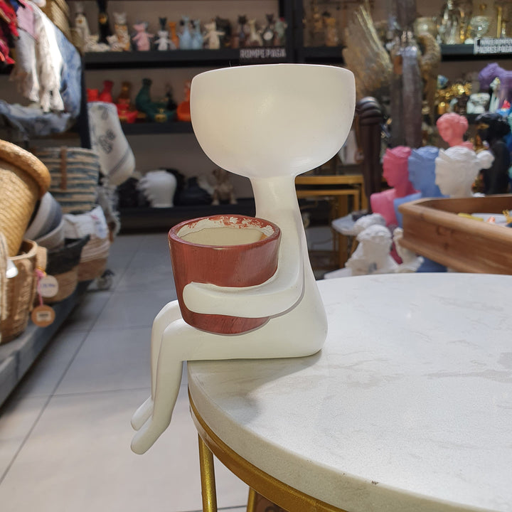 Maceta color Blanco CASONA DECO decoracion