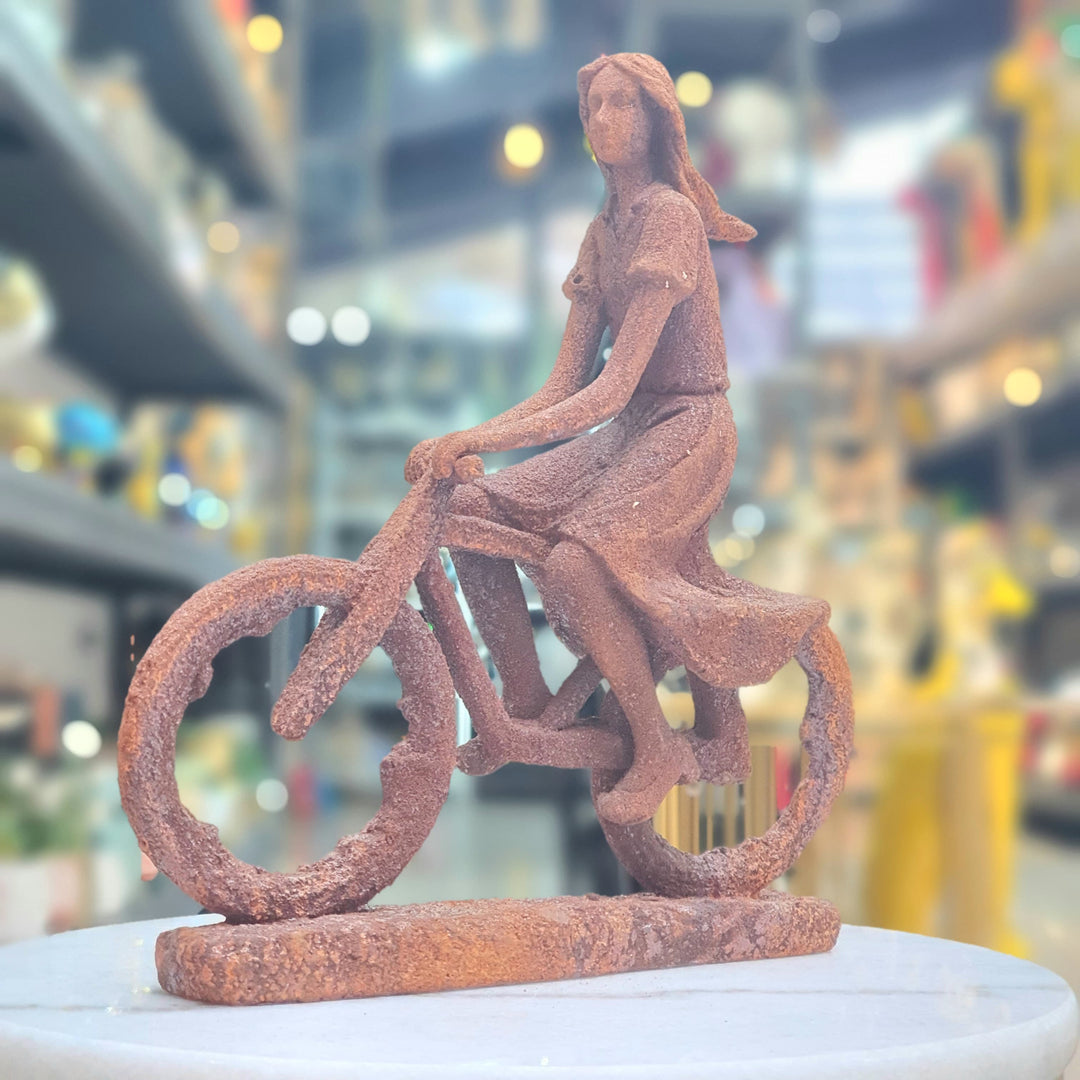 Mujer En Bicicleta Oxi CASONA DECO decoracion