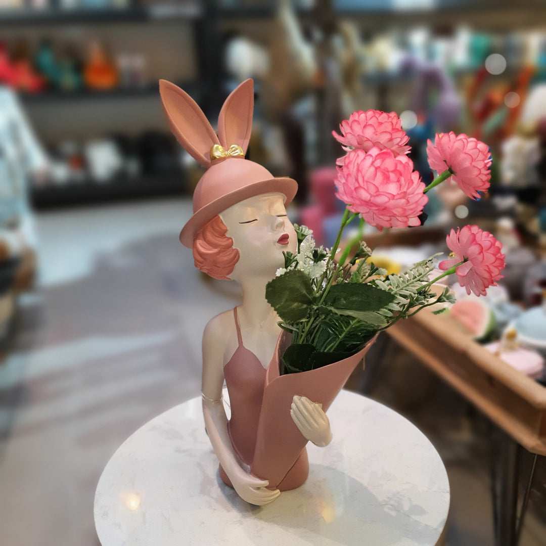 Mujer Florero color Rosa CASONA DECO decoracion