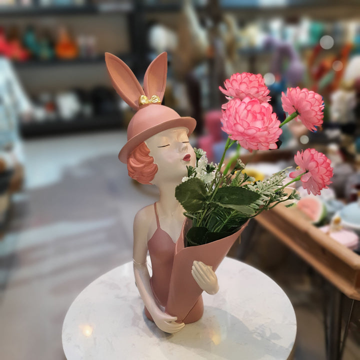 Mujer Florero color Rosa CASONA DECO decoracion