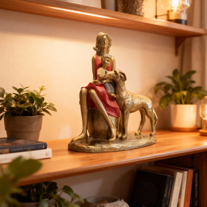 Mujer Hijo y Perro CASONA DECO decoracion