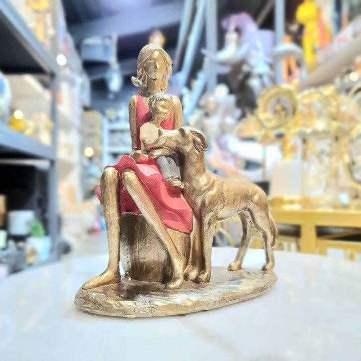 Mujer Hijo y Perro CASONA DECO decoracion
