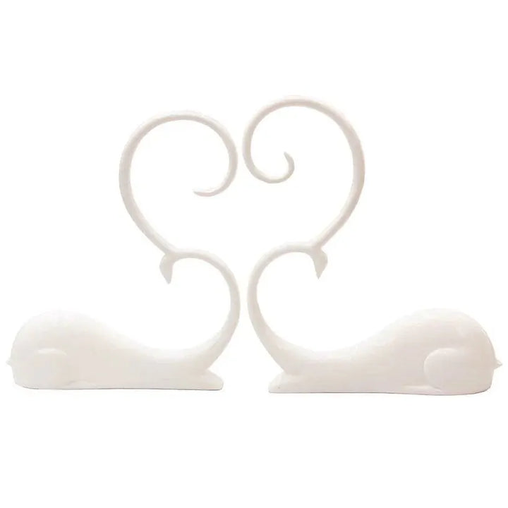 Pareja de Ciervos Blanco CASONA DECO animales