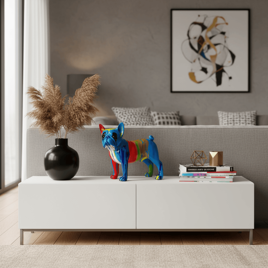 Perro Bulldog Frances Multicolor CASONA DECO