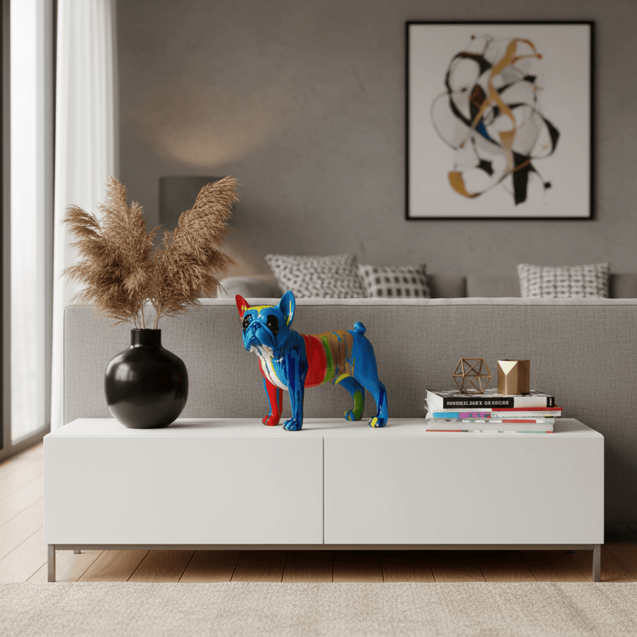Perro Bulldog Frances Multicolor CASONA DECO