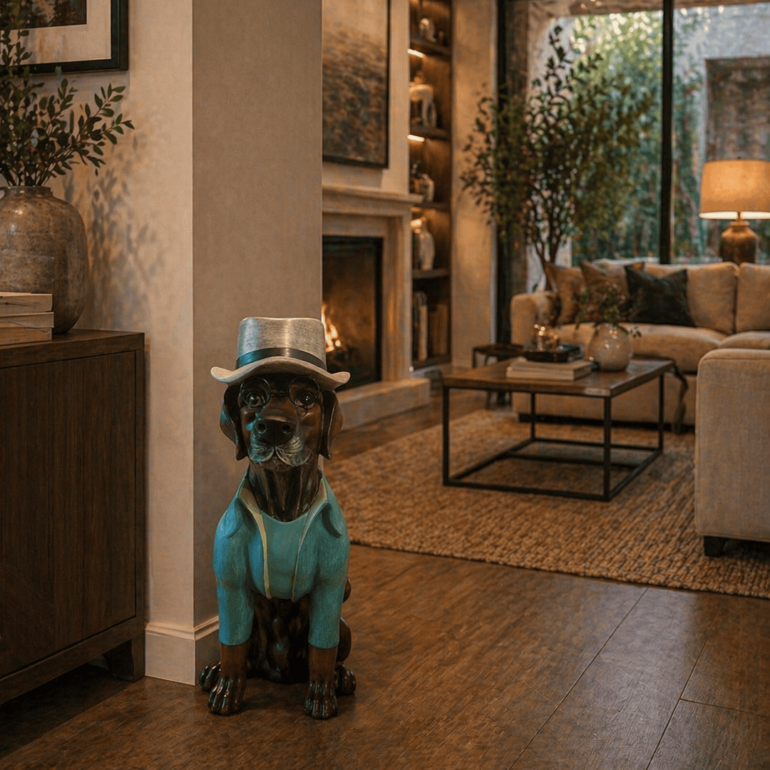 Perro con Sombrero Xl CASONA DECO animales