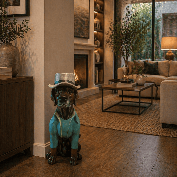 Perro con Sombrero Xl CASONA DECO animales