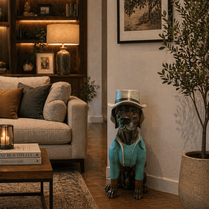 Perro con Sombrero Xl CASONA DECO animales