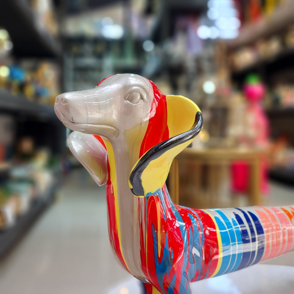 Perro Salchicha Dorado Multicolor CASONA DECO animales