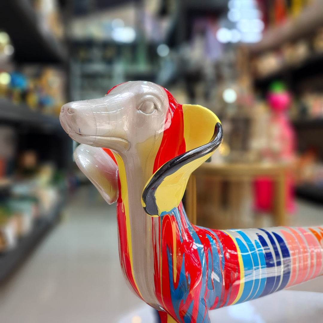 Perro Salchicha Dorado Multicolor CASONA DECO animales