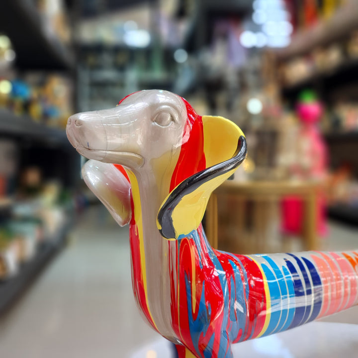 Perro Salchicha Dorado Multicolor CASONA DECO animales