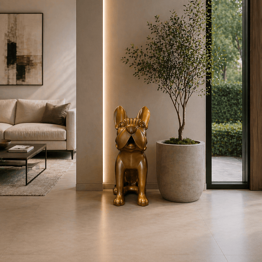 Perro Xl Dorado CASONA DECO animales