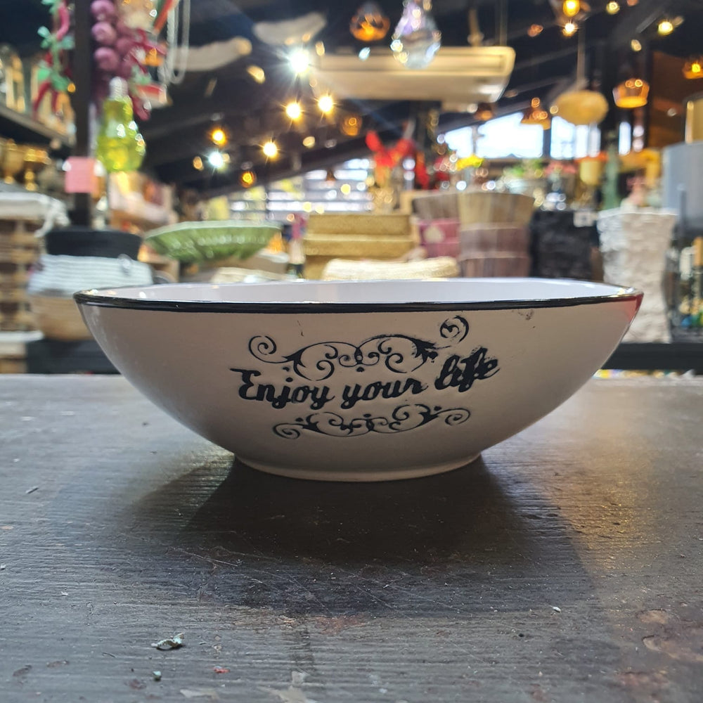 Plato Hondo Blanco Colores CASONA DECO