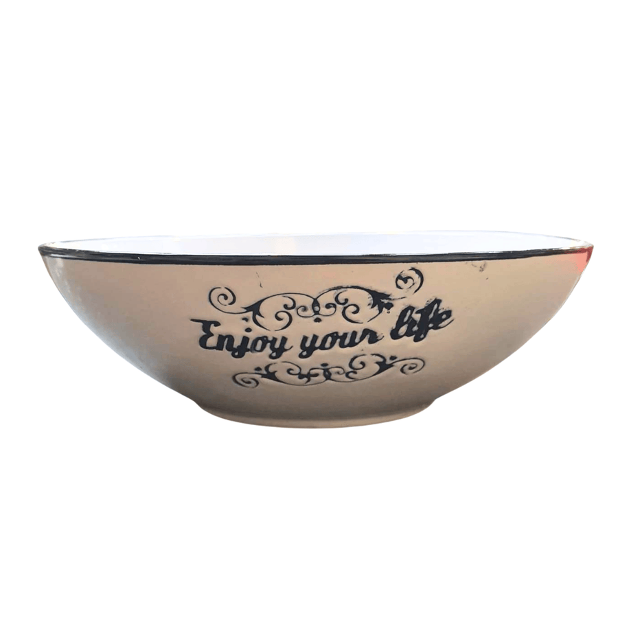 Plato Hondo Blanco Colores CASONA DECO