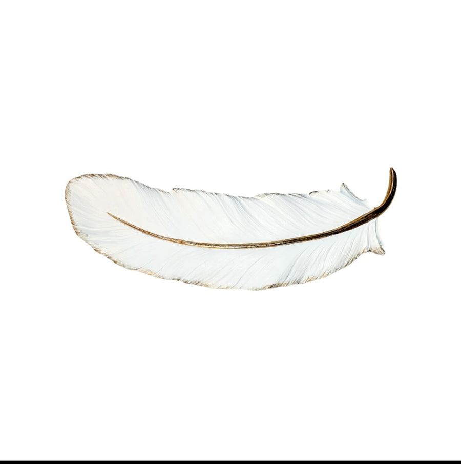 Pluma Blanca Plana 18006 CASONA DECO