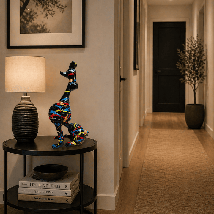 Poodle Negro Multicolor CASONA DECO animales