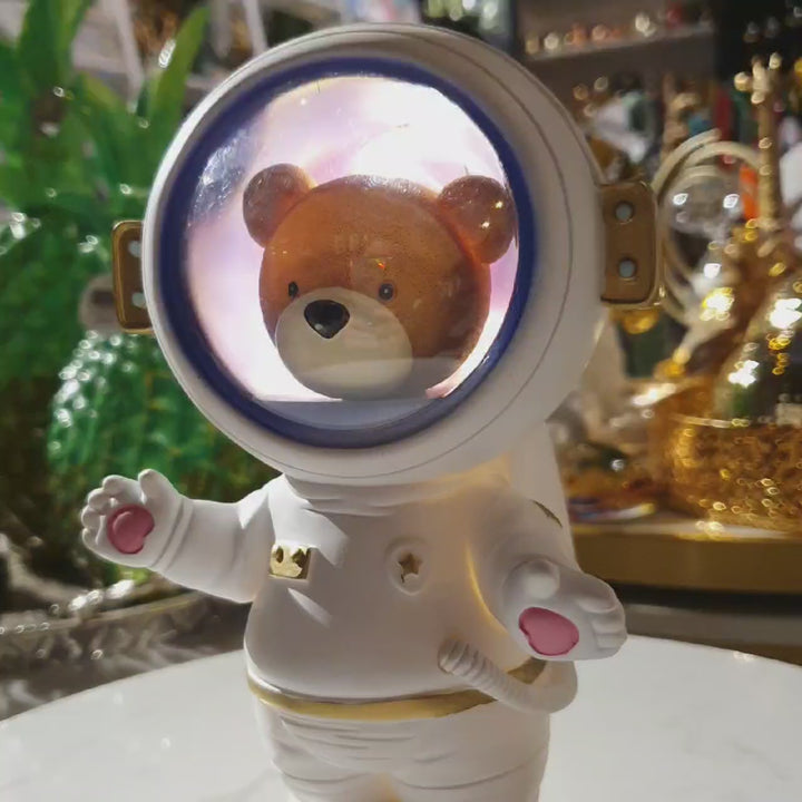 Oso Astronauta con Luz Color Blanco 1603-1B