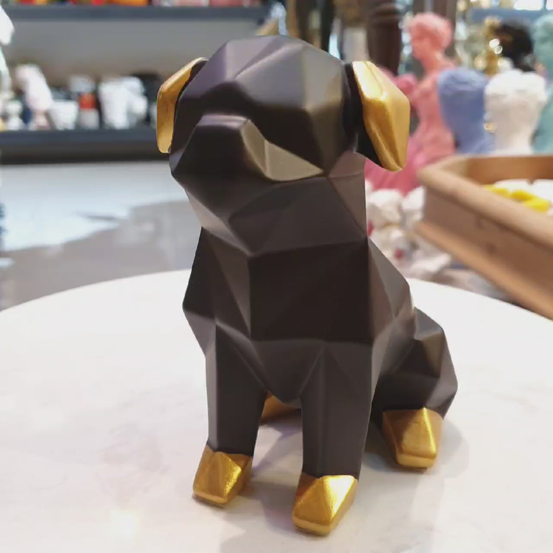 Perro Geo Sentado color Negro