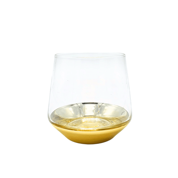 Set 6 Vasos Coñac Dorado 6612