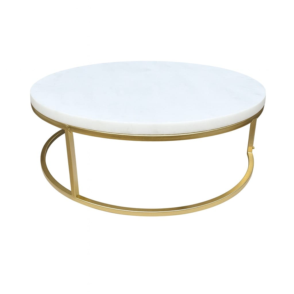 Soporte de exhibición circular mármol y dorado M CASONA DECO decoracion