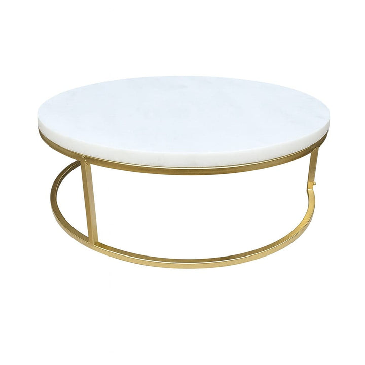 Soporte de exhibición circular mármol y dorado M CASONA DECO decoracion