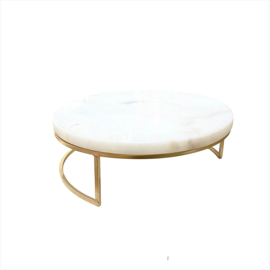 Soporte de exhibición circular mármol y dorado S CASONA DECO decoracion