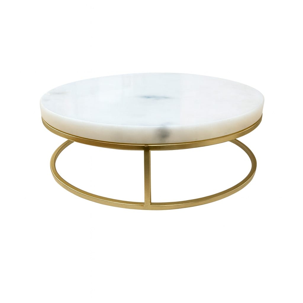 Soporte de exhibición circular mármol y dorado S CASONA DECO decoracion