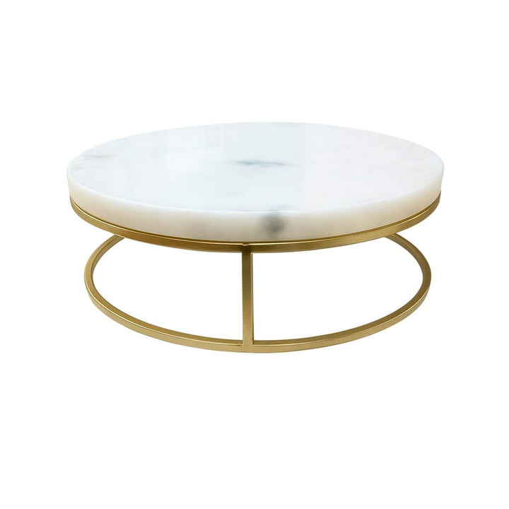 Soporte de exhibición circular mármol y dorado S CASONA DECO decoracion