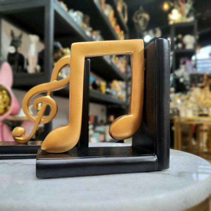 Sujetalibros Notas Musicales color Dorado CASONA DECO decoracion