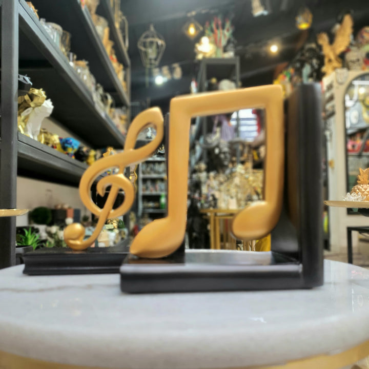 Sujetalibros Notas Musicales color Dorado CASONA DECO decoracion