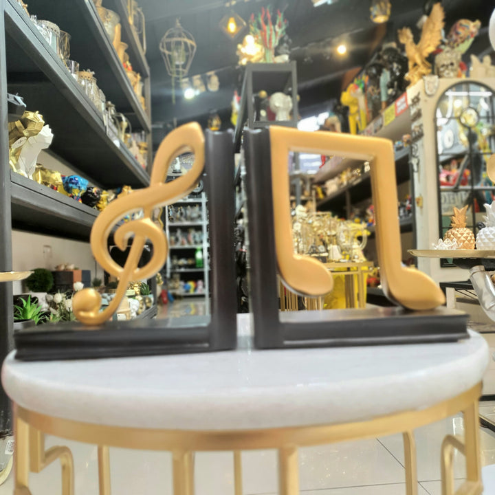 Sujetalibros Notas Musicales color Dorado CASONA DECO decoracion