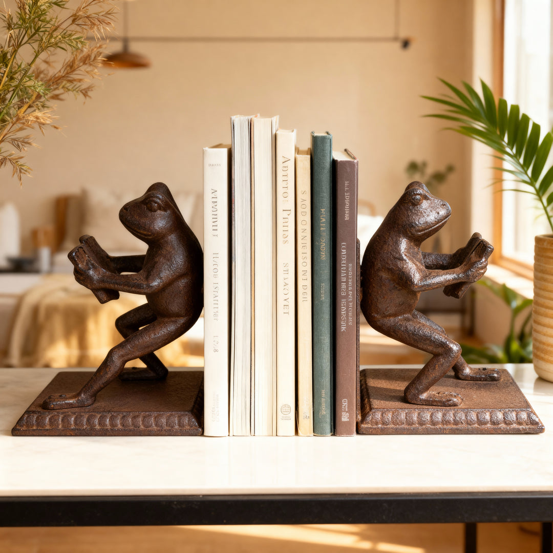 Sujetalibros sapo de hierro