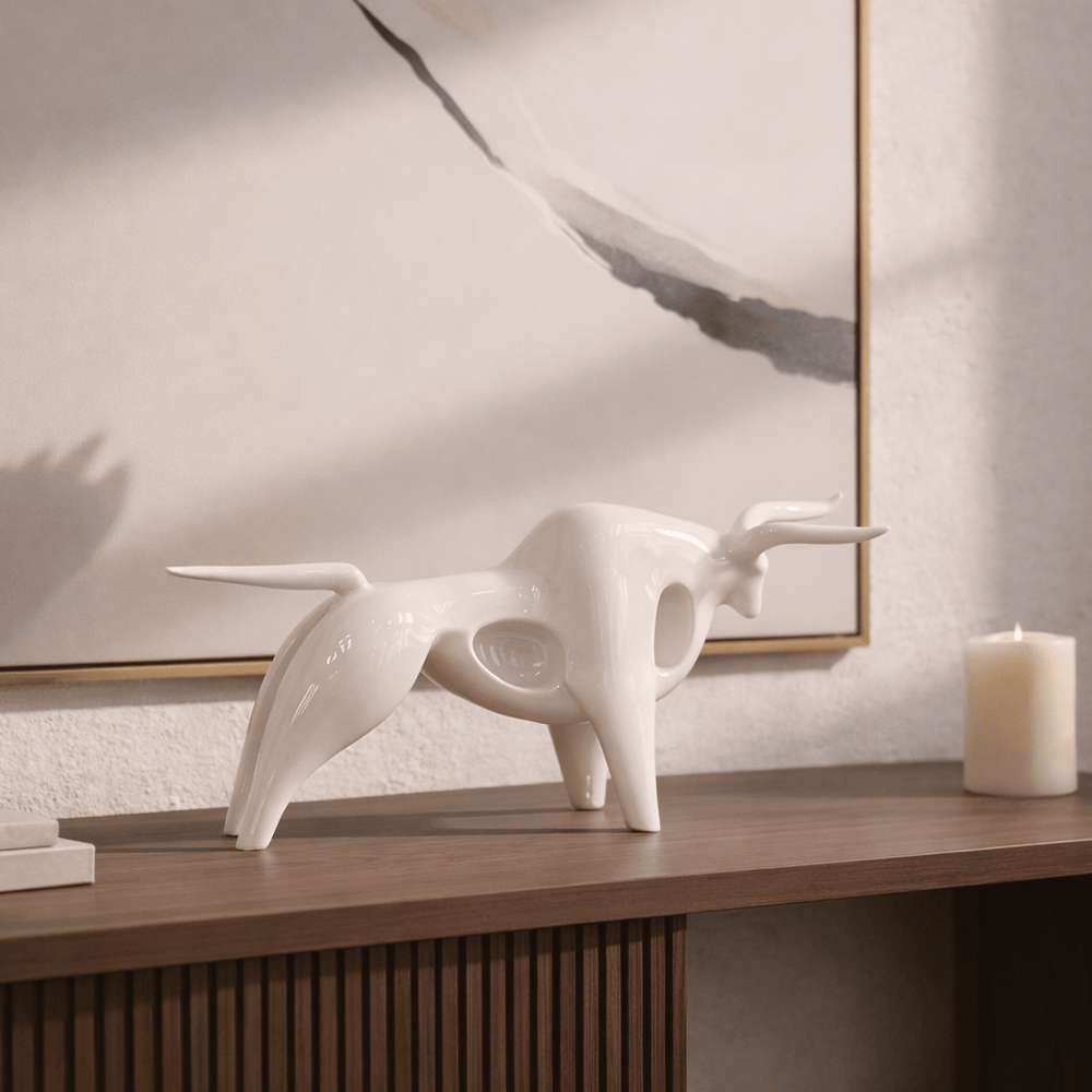 Toro Blanco CASONA DECO animales
